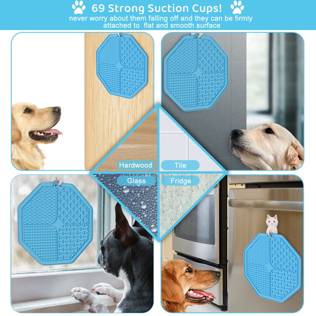 Dog licky mat 20cm Octagonal LickyMats